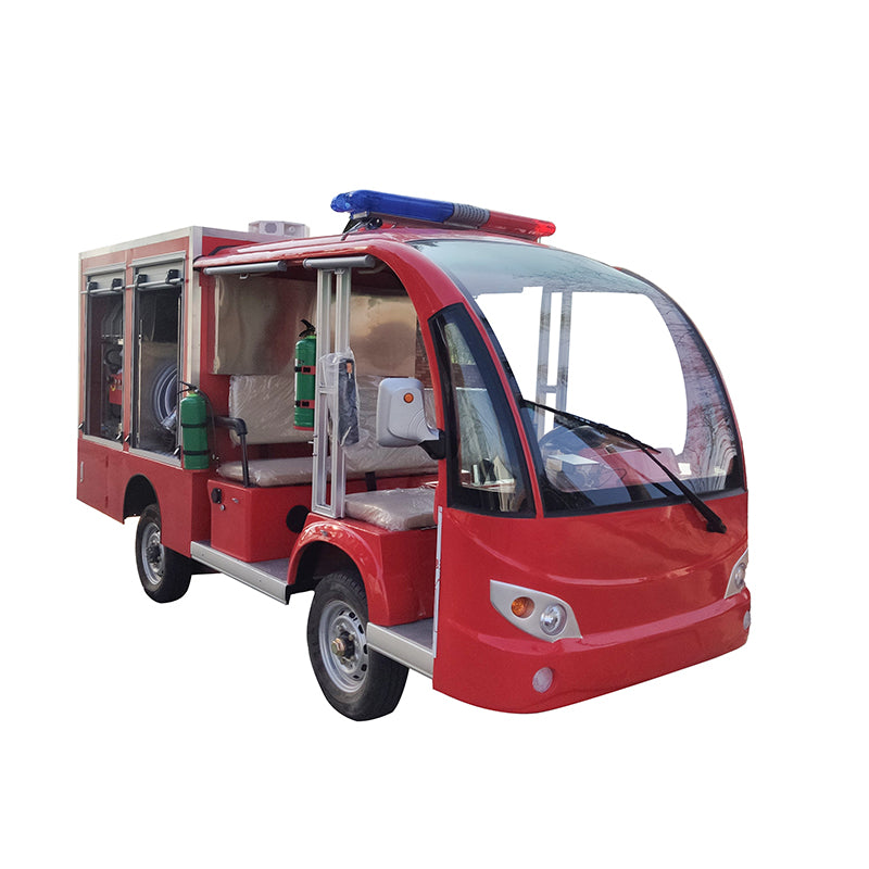 SANLONG  Electric four-wheel fire engine emergency rescue fire extinguishing small sprinkler  Fire Engine Fire Rescue Truck Fire Truck  The sightseeing bus seats 5