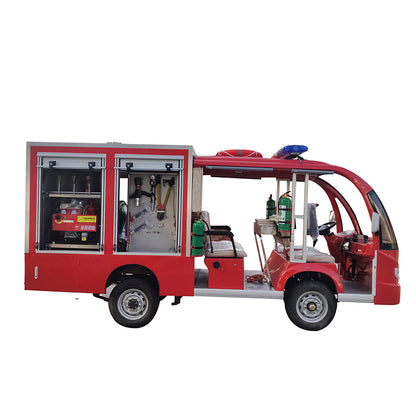 SANLONG  Electric four-wheel fire engine emergency rescue fire extinguishing small sprinkler  Fire Engine Fire Rescue Truck Fire Truck  The sightseeing bus seats 5