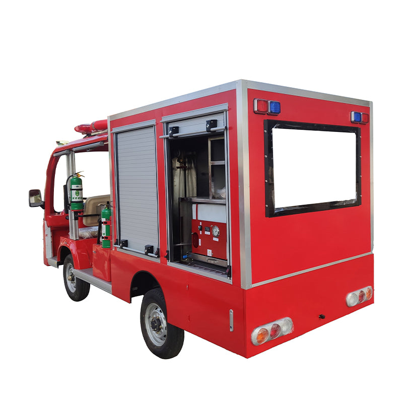 SANLONG  Electric four-wheel fire engine emergency rescue fire extinguishing small sprinkler  Fire Engine Fire Rescue Truck Fire Truck  The sightseeing bus seats 5